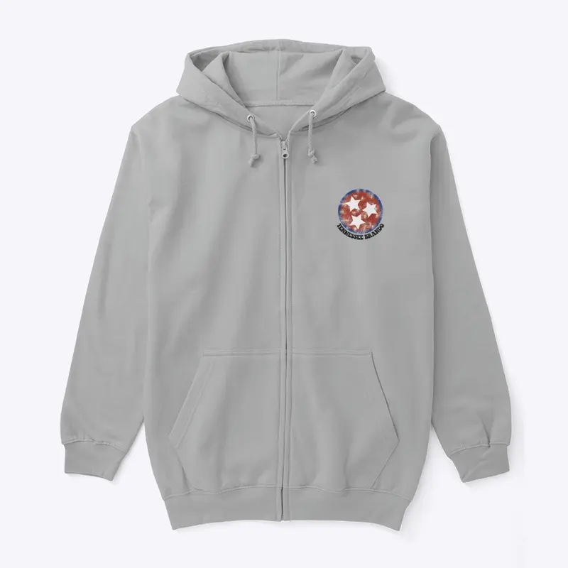 Tennessee Brando Flag Zip Hoodie